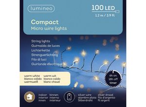 8720194629123 - Batterie Micro-LED Lichterkette 120 cm 100 Lichter warmweiß - Lumineo