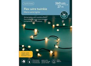 8720194629642 - Led Micro Lichterkette mit Twinkle Funktionen 2700 cm 360 Lichter klassisch warm - Lumineo