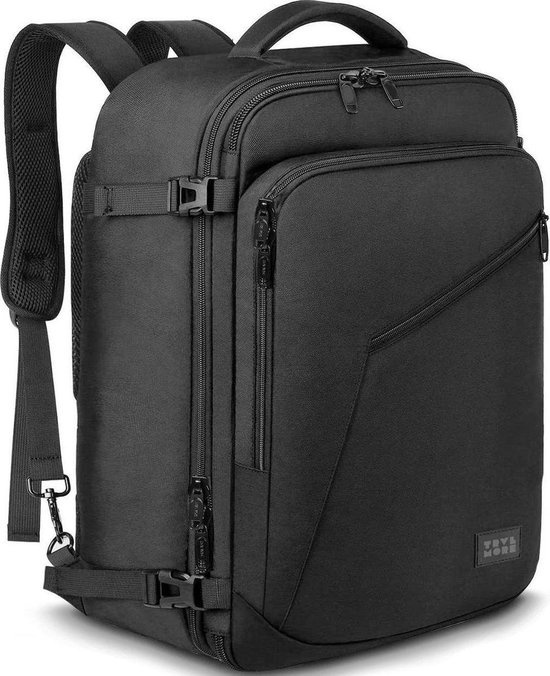 8720195250487 - Reisetasche - Rucksack - Handgepäck Wochenendtasche - Rucksack - Wasserdicht - 40L - Schwarz