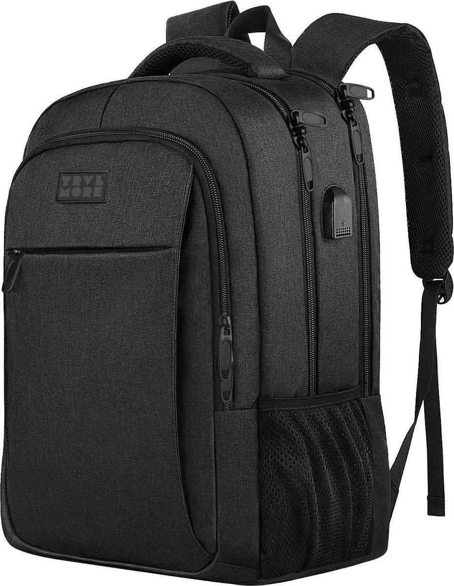 8720195250494 - Rucksack - 28L - 156 Zoll - Laptop-Rucksack - Schultasche - Unisex - Spritzwassergeschützt - Lebenslange Garantie - Schwarz