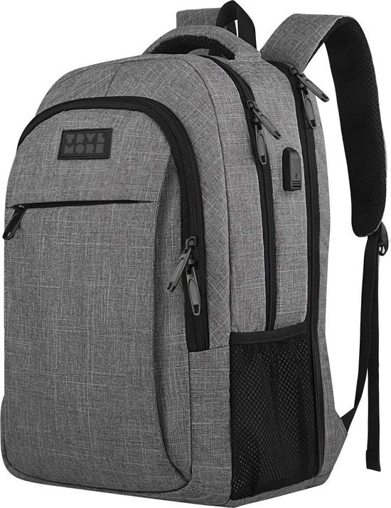 8720195250531 - Rucksack - 36L - 173 Zoll - Laptop-Rucksack - Schultasche - Unisex - Spritzwassergeschützt - Lebenslange Garantie - Grau