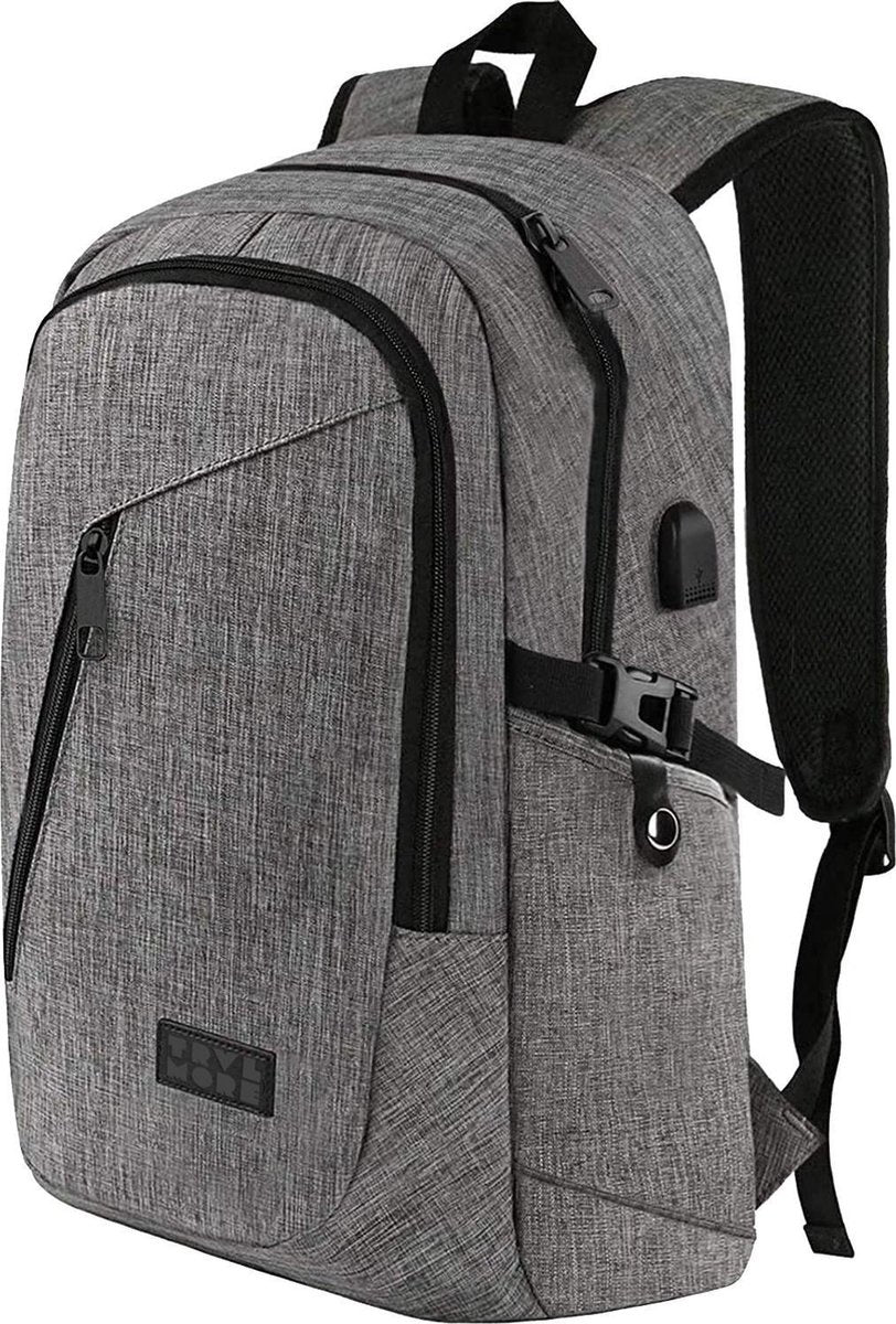 8720195250562 - Rucksack - 25L - 156 Zoll - Laptop-Rucksack - Schultasche - Unisex - Spritzwassergeschützt - Lebenslange Garantie - Grau