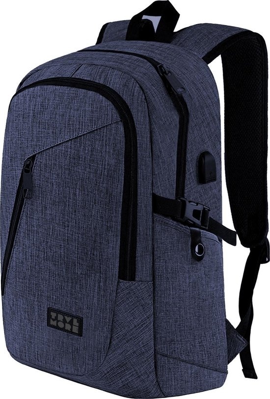 8720195250579 - Rucksack - 25L - 156 Zoll - Laptop-Rucksack - Schultasche - Unisex - Spritzwassergeschützt - Lebenslange Garantie - Blau