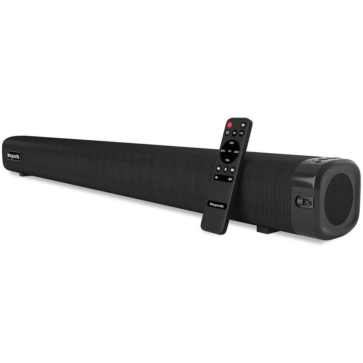 8720195252122 - Bluetooth 50 Soundbar - 4 Lautsprecher - Subwoofer - Drahtlos oder Kabel - 120 Watt - Schwarz