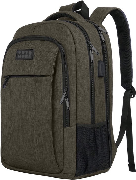 8720195253624 - Rucksack - 36L - 173 Zoll - Laptop-Rucksack - Schultasche - Unisex - Spritzwassergeschützt - Lebenslange Garantie - Grün