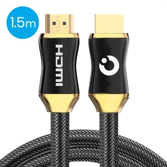 8720195254249 - HDMI 20 Kabel - 15M - 18Gbps - Hohe Geschwindigkeit und Auflösung - 4K (60 Hz) - Schwarz