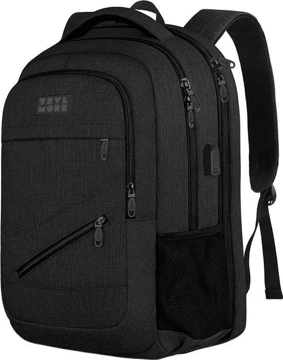 8720195257615 - Rucksack - 28L - 156 Zoll - Laptop-Rucksack - Schultasche - Unisex - Spritzwassergeschützt - Lebenslange Garantie - Schwarz