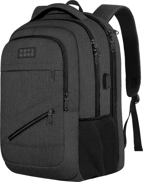 8720195257691 - Rucksack - 36L - 17 Zoll - Laptop-Rucksack - Jungen - Männer - Damen - Spritzwassergeschützt - Lebenslange Garantie - Anthrazit