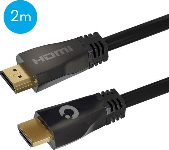 8720195257837 - HDMI Ultra High Speed 21 Kabel - Ethernet - Stecker zu Stecker Kabel - Schwarz - 2 Meter