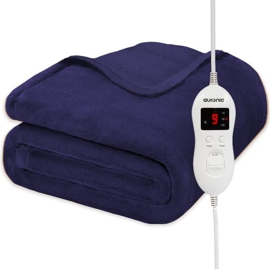 8720195258810 - Electric Blanket - Wärmedecke - 9 Wärmestufen - 1 Person - 160x120cm - Blau