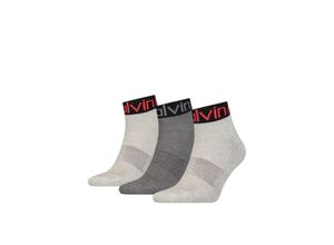 8720245219518 - CK Men Quarter 3P Logo Welt Herren Socken One size 40-46