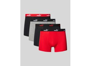 8720245565998 - Boxershorts mit elastischem Label-Bund Modell SOLID im 4er-Pack