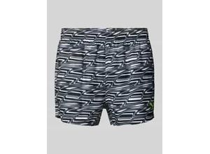 8720245808095 - Slim Fit Badeshorts mit Logo-Print 8720245808095 - Slim Fit Badeshorts mit Logo-Print