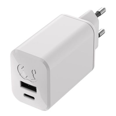 8720249804406 - Fresh n Rebel Mini Charger USB-C+USB-A GaN 65W Ice Grey