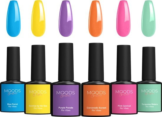 8720254311258 - 6-teiliges Set - Gel-Nagellack - 8ML - Rio Vibes Edition - Gellac - Nägel - Gel Polish Starter Pack - Sommerfarben