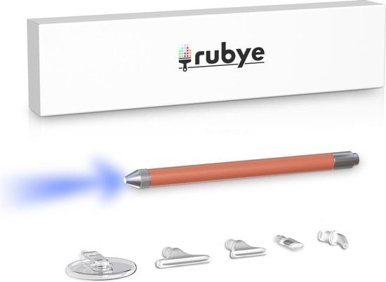 8720254311982 - RubyeÂ¬Ã† Diamant-Malstift - Diamant-Malerei Erwachsene - Diamant-Malerei Kinder - Diamant-Malerei Zubehör - 5 Aufsätze