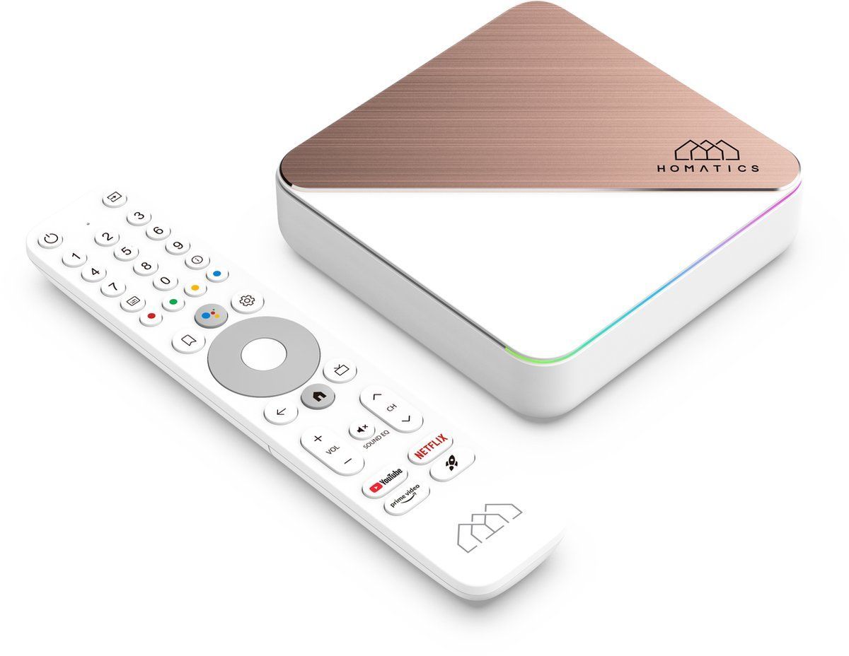 8720254315690 - Homatics Box R 4K Plus Android TV Mediaplayer (4K UHD HDR WiFi 6 Bluetooth Sprachfernbedienung)