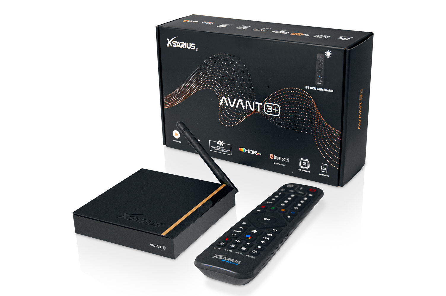 8720254315713 - Avant 3+ - 4K Android OTT Media Streamer