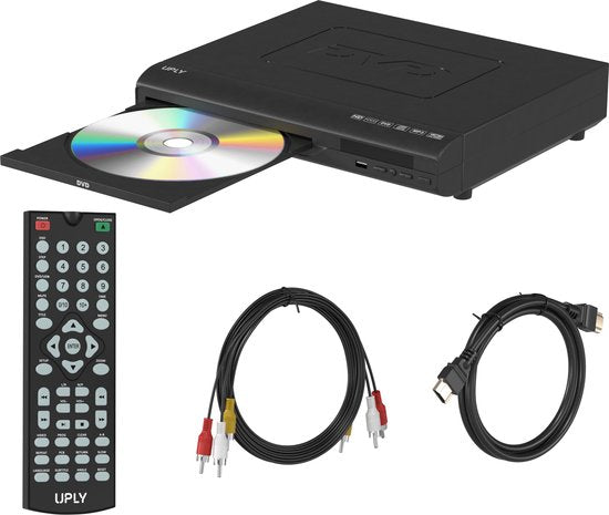 8720254660455 - DVD-Player mit HDMI - Full HD - Region-free - Inklusive HDMI und Fernbedienung - DVD- und CD-Player - USB