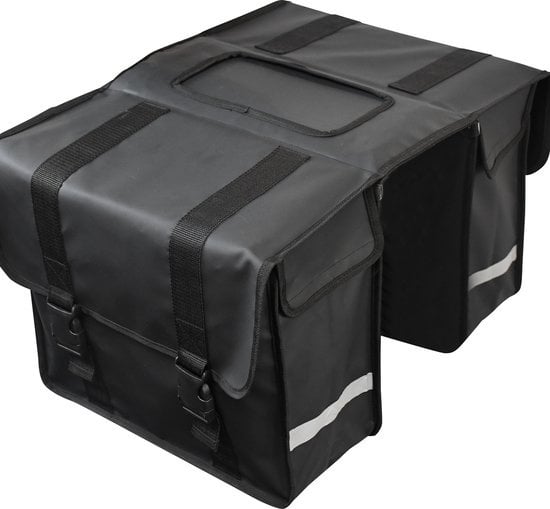 8720254661612 - Double Panniers Waterproof Ã¢â‚¬ Packtasche 40 Liter Ã¢â‚¬ Schwarz - Mit Reflektoren - Elektrofahrrad