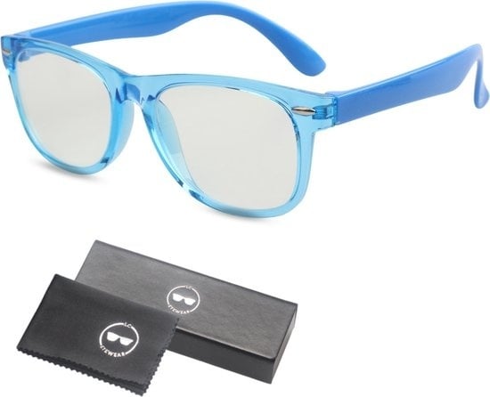 8720254936130 - LC Eyewear Computerbrille für Kinder - Blaulichtbrille - Displaybrille - Unisex - Transparent Blau