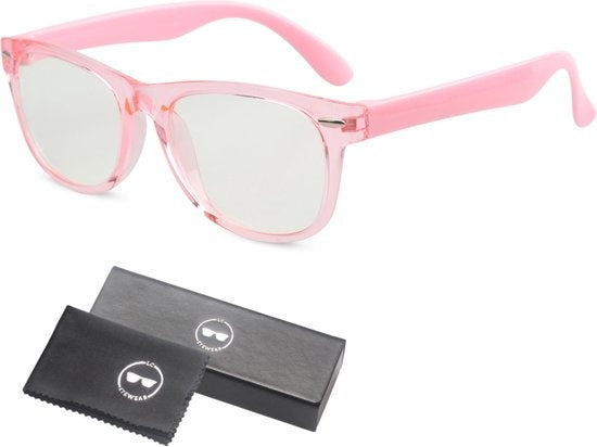 8720254936147 - LC Eyewear Computerbrille für Kinder - Blaulichtbrille - Displaybrille - Unisex - Transparent Pink