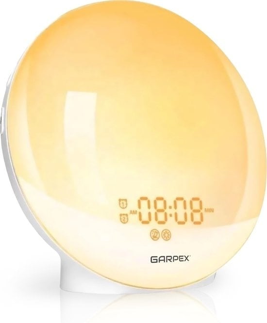 8720254992853 - Garpex® Wake Up Light - Radiowecker - Digitaler Wecker - Weckerlampe - Wecker - Smart Clock - Drahtlos - LED