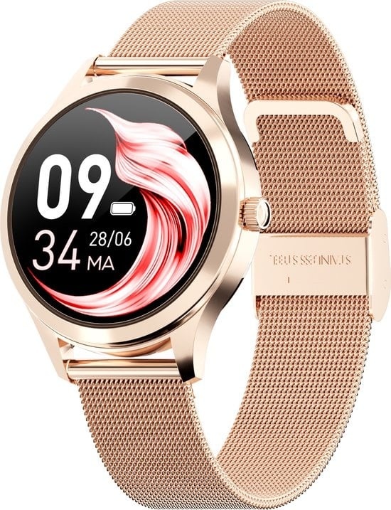 8720256041528 - Actyve Smartwatch Damen Roségold - Apple & Android - Voller Touchscreen