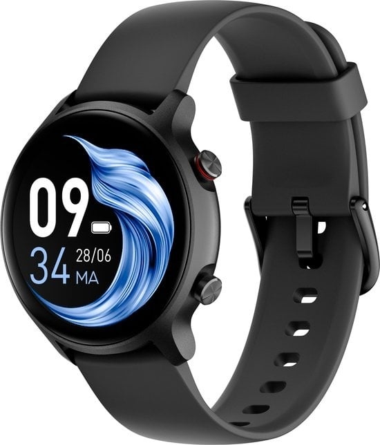 8720256041597 - Smartwatch Männer & Frauen Schwarz - Apple & Android - Kinder - Touchscreen