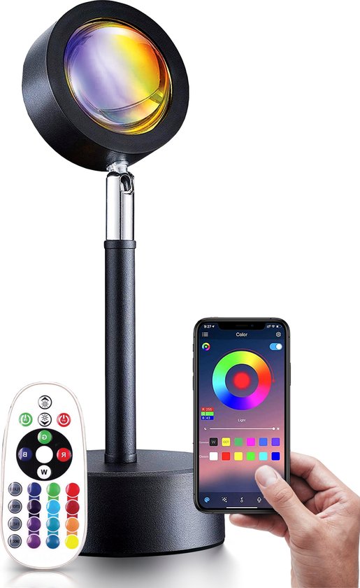 8720256585220 - Sonnenuntergangslampe - Tischlampe - Kindernachtlicht - Nachtlicht - Projektor - Tiktok - Stimmungslicht