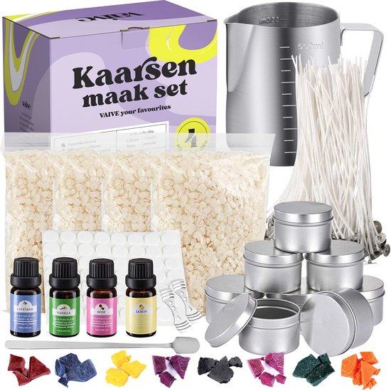 8720256585732 - DIY Candle Making Set - Kerzenhalter - Duftkerze - Kerze - Für Erwachsene & Kinder