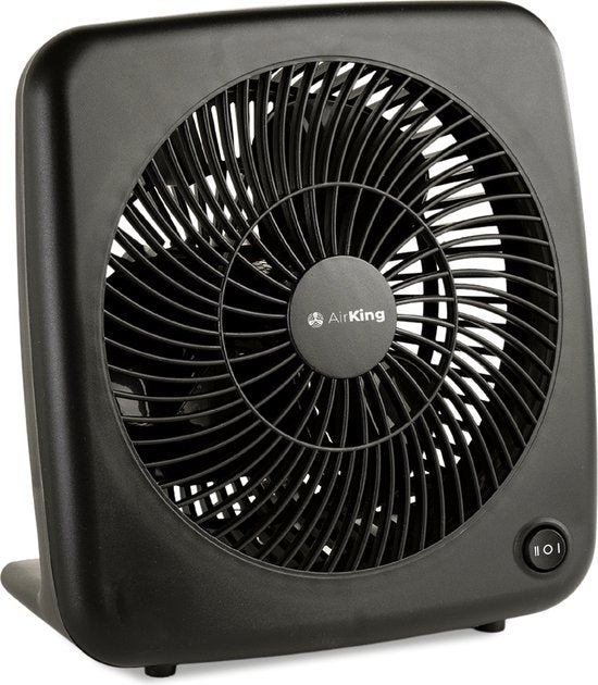 8720256690269 - - Tischventilator - Schwarz - Ventilator mit 2 Geschwindigkeitsstufen 35 dB - Tischventilator 18 cm Durchmesser