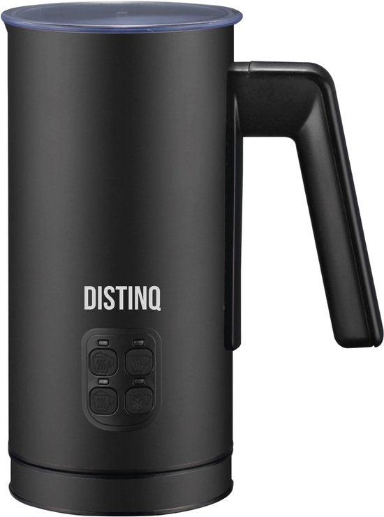 8720256690542 - Milchaufschäumer - 240 ml - Milchaufschäumer elektrisch - Milchaufschäumer elektrisch Edelstahl - Schwarz - Milchquirl 4-in-1 -