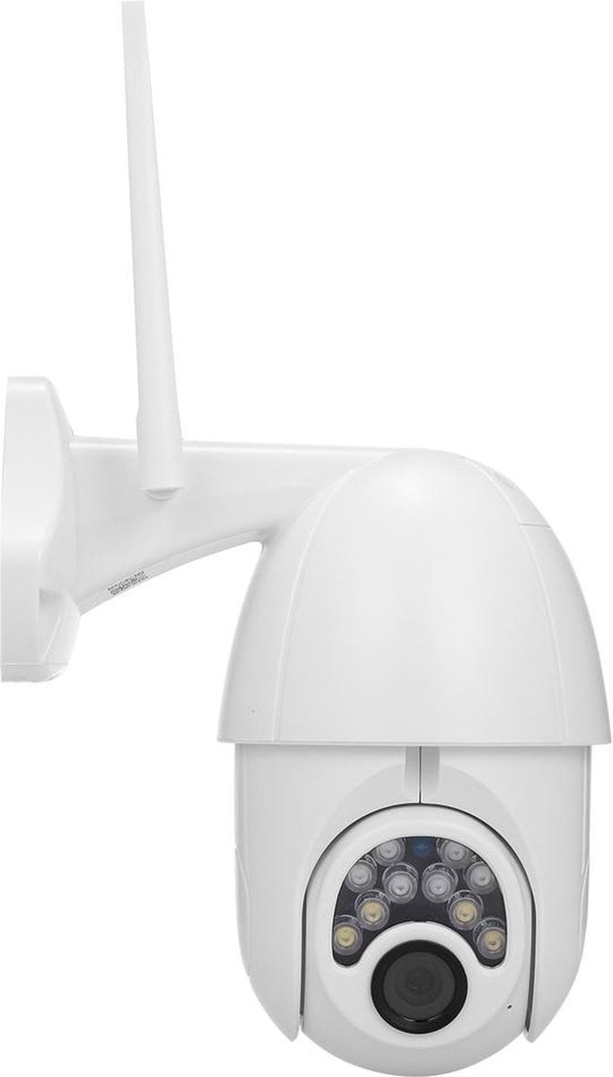 8720256794349 - PuroTech Sicherheitskamera - Wifi Smart - Wasserdicht IP66 - IP-Kamera - Dreh- und schwenkbar - Außenbereich - Verkabelt - Full HD 1080P - Nachtsicht - Wireless Internet - Mit Rekorder