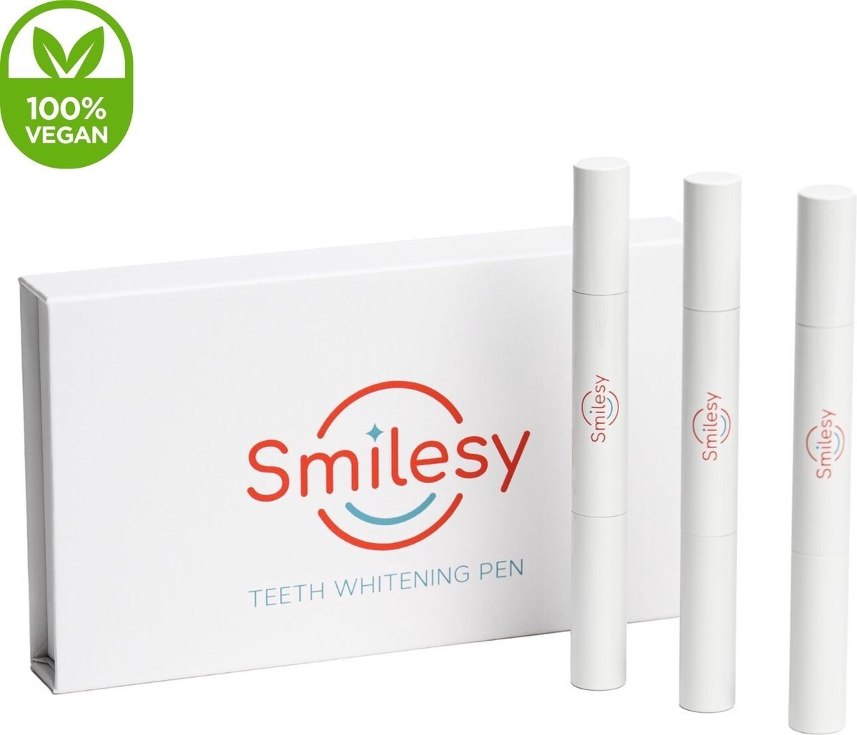 8720256794479 - Smilesy Whitening Pen - Set 3 Stück - Zahnweiß-Stift - Zahnweißer - Peroxidfrei - Zahnweiß-Set - Zahnaufhellung - Weiße Zähne - 100% Vegan