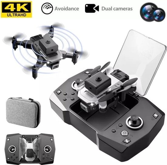 8720256794707 - Quad-Drohne 4K HD Kamera - Mini-Drohne - Hinderniserkennung   Hindernisvermeidung - keine Fluglizenz erforderlich - vorprogrammierte Tricks - Erwachsene   Kinder - Indoor & Outdoor - Geschenk