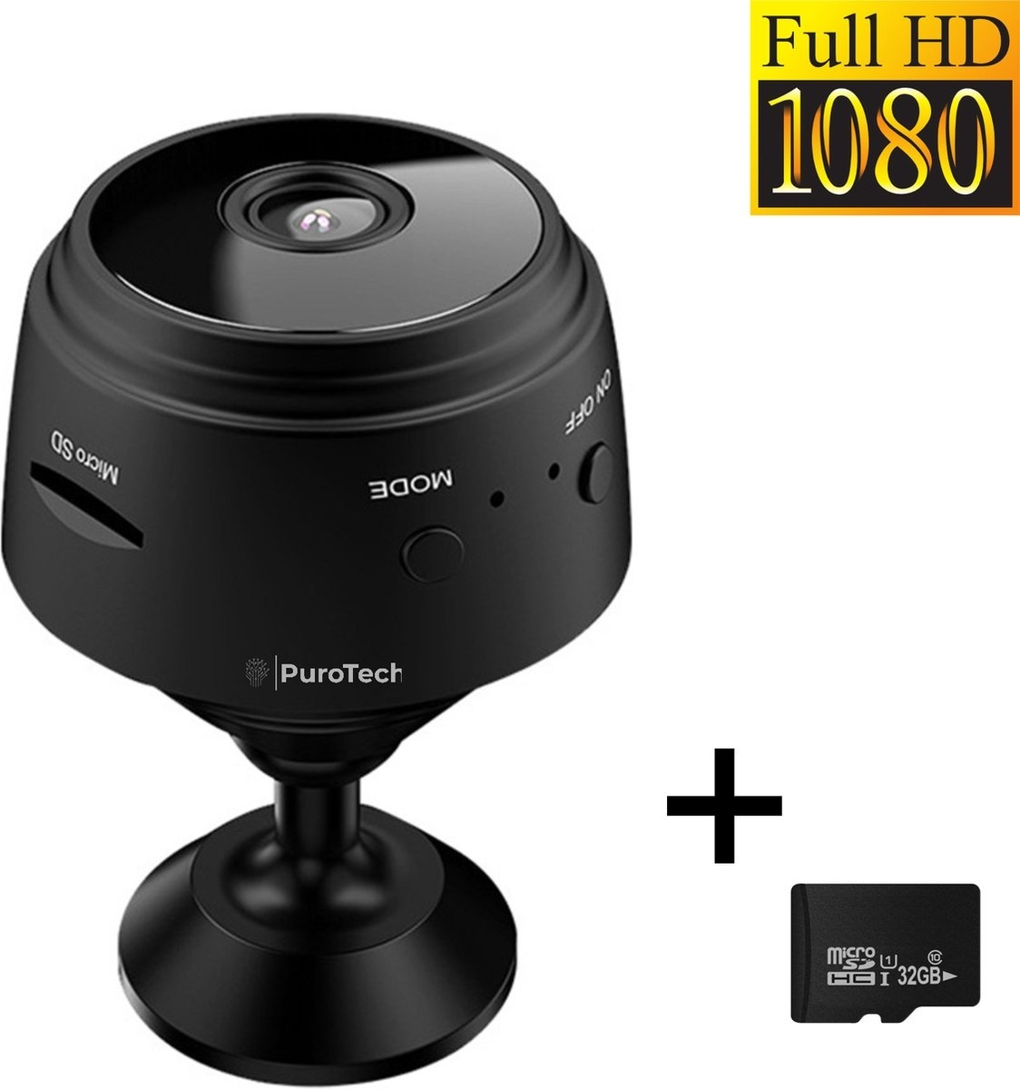 8720256794769 - PuroTech - Smart Spy Camera 300mAh - Versteckte Kamera - Mini Kamera - Spy Cam - WiFi 1080 HD - Inkl 32GB SD Karte - Sicherheitskamera