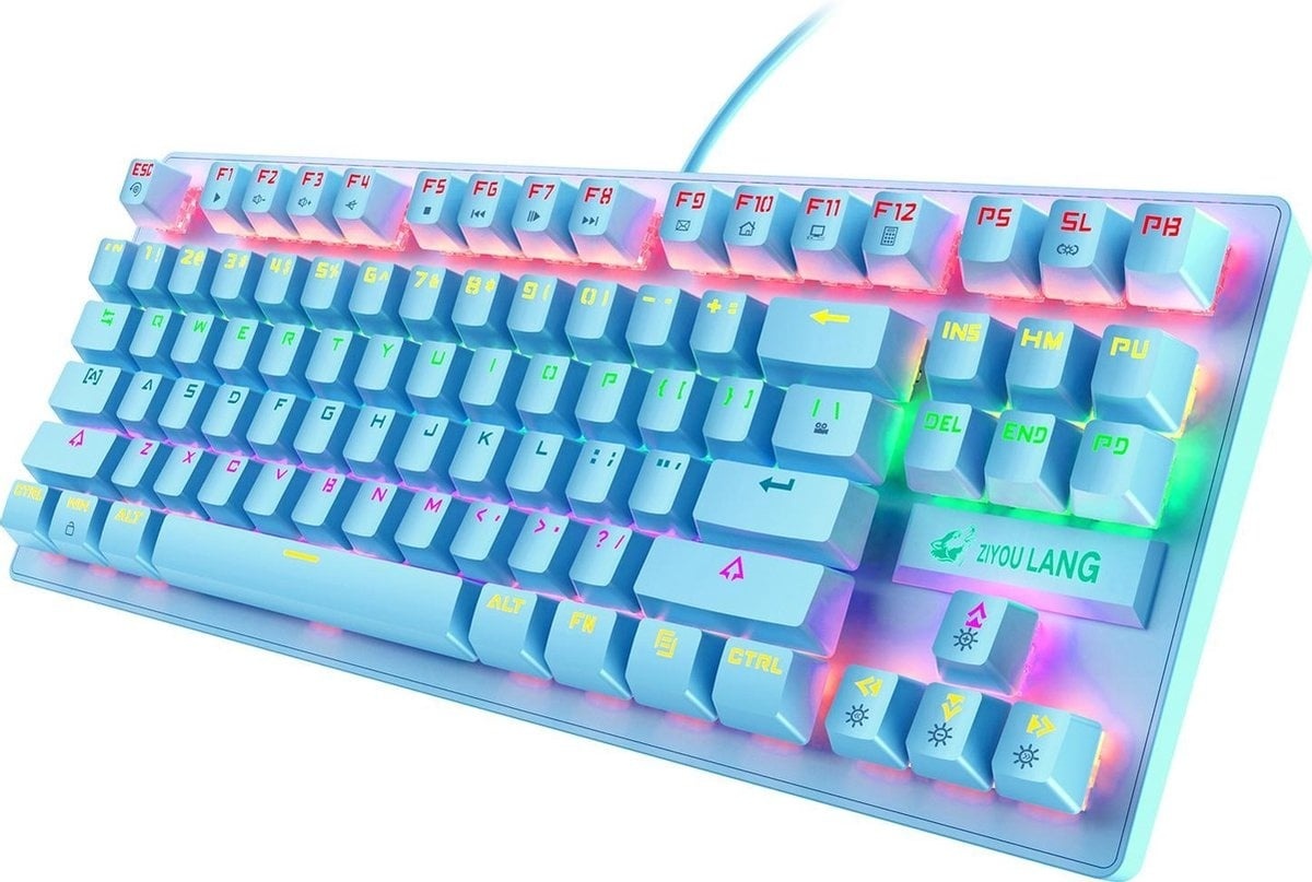 8720256879183 - K2 RGB mechanische Gaming-Tastatur - Geeignet für Windows Mac - blauer Schalter