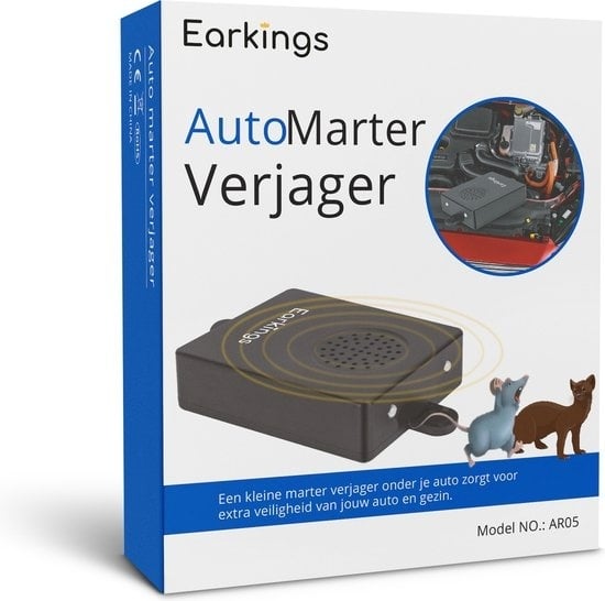 8720256892472 - Marderjäger Mäusejäger - Ultraschall Marderjäger Auto auf Batterie - Schädlingsabwehr Rattenjäger - Schädlingsjäger Earkings