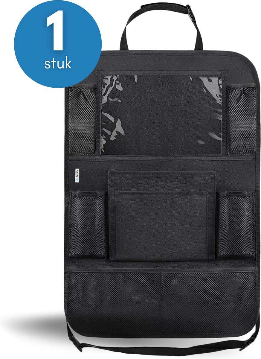 8720256929376 - Premium Luxury & Sturdy Car Organizer mit Tablet-Halterung - 1 Stück - Extra Storage - Protector - Autositz - Zubehör