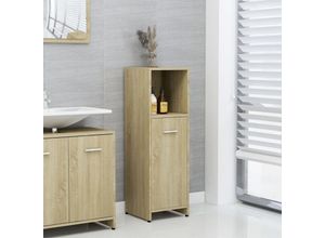 8720286015650 - Bonnevie - BadezimmerschrankBadschrank Sonoma-Eiche 30x30x95 cm Holzwerkstoff vidaXL