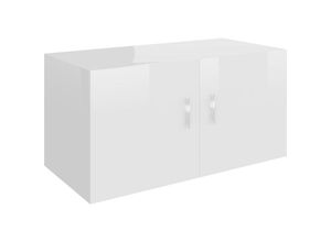 8720286016312 - Bonnevie - Wandschrank Badschrank Hochglanz-Weiß 80x39x40 cm Holzwerkstoff vidaXL