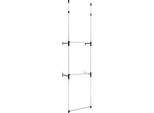 8720286041772 - Vidaxl - Teleskop-Garderobe mit Stangen Aluminium 747161