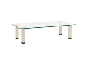 8720286056905 - Bonnevie - TV-Tisch Transparent 60x35x17 cm Hartglas vidaXL69616