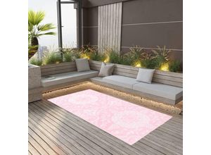 8720286064535 - Perle Rare - Outdoor-Teppich Rosa 80x150 cm pp vidaXL - Rosa