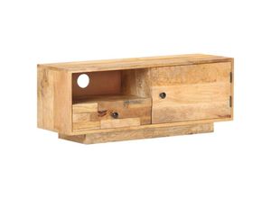 8720286070116 - Bonnevie - TV-SchrankTV-Möbel 90x30x35 cm Mango Massivholz vidaXL