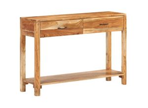8720286070161 - Sideboard 110x30x75 cm Massivholz Akazie vidaXL - Braun