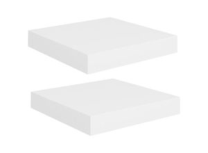 8720286074343 - Bonnevie - Schwebende Wandregale 2 Stk Wandboard Weiß 23x235x38cm mdf vidaXL 8720286074343 - Bonnevie - Schwebende Wandregale 2 Stk Wandboard Weiß 23x235x38cm mdf vidaXL