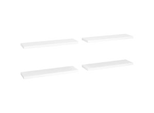 8720286074503 - Bonnevie - Schwebende Wandregale 4 Stk Wandboard Weiß 90x235x38 cm mdf vidaXL