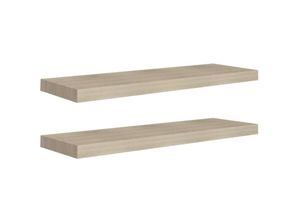 8720286075098 - Bonnevie - Schweberegale 2 Stk Wandregale Eiche-Optik 80x235x38 cm mdf vidaXL 8720286075098 - Bonnevie - Schweberegale 2 Stk Wandregale Eiche-Optik 80x235x38 cm mdf vidaXL